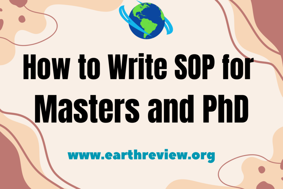 How to Write SOP for Masters and PhD