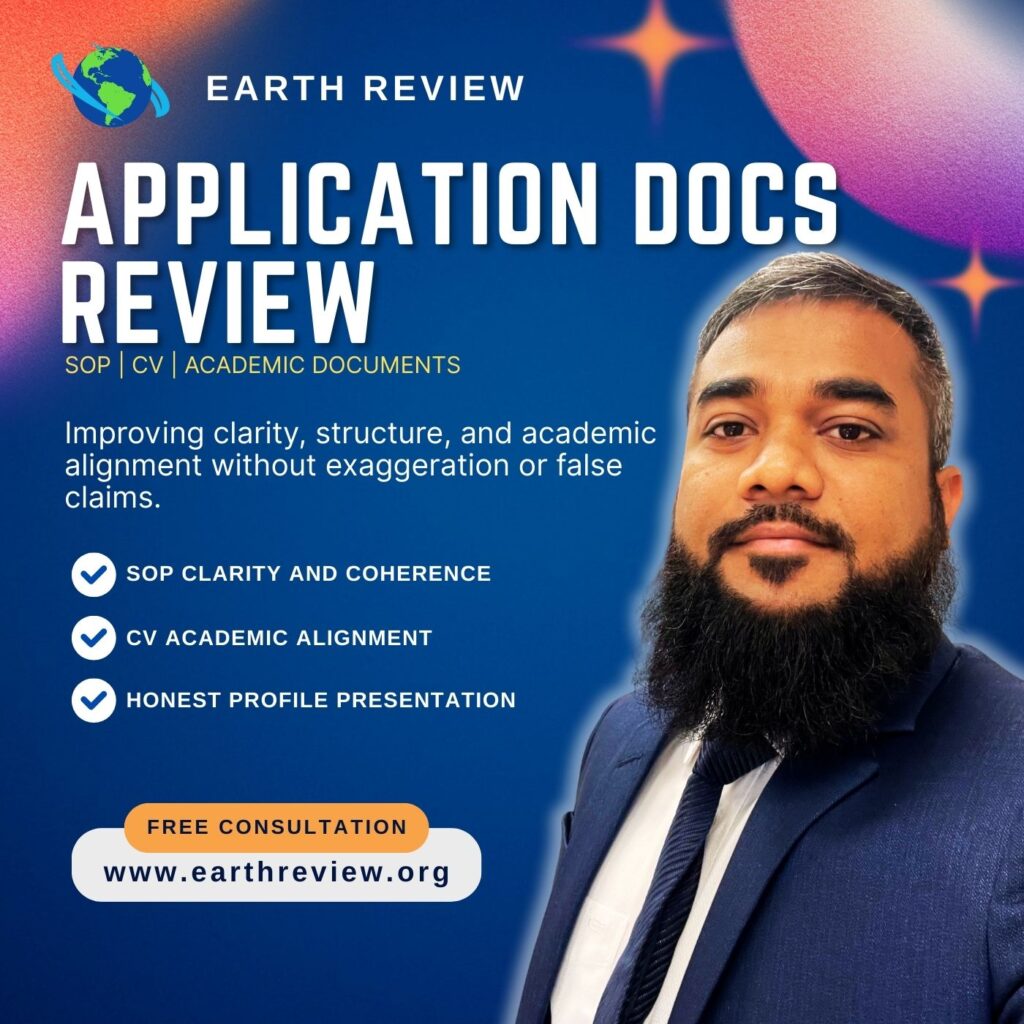 Application Document Review (SOP, CV & Emailing Professors)