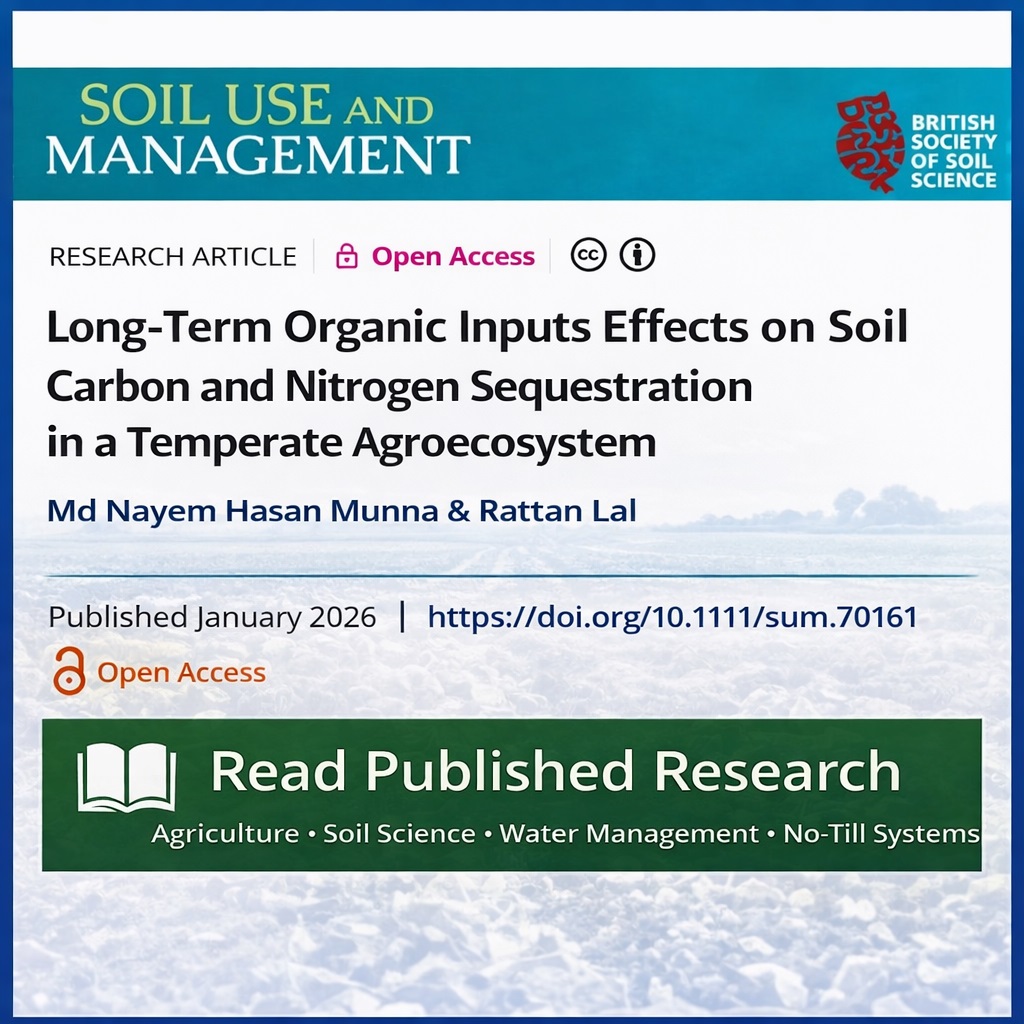 Long-Term Organic Inputs Effects on Soil Carbon and Nitrogen Sequestration in a Temperate Agroecosystem