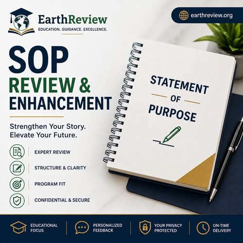 Professional Statement of Purpose review and enhancement service by EarthReview