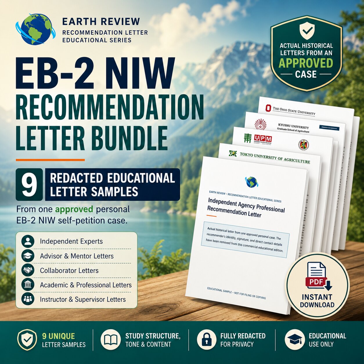 EB-2 NIW Recommendation Letter Bundle