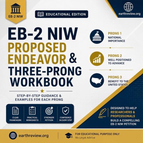 EB-2 NIW Proposed Endeavor & 3-Prong Workbook